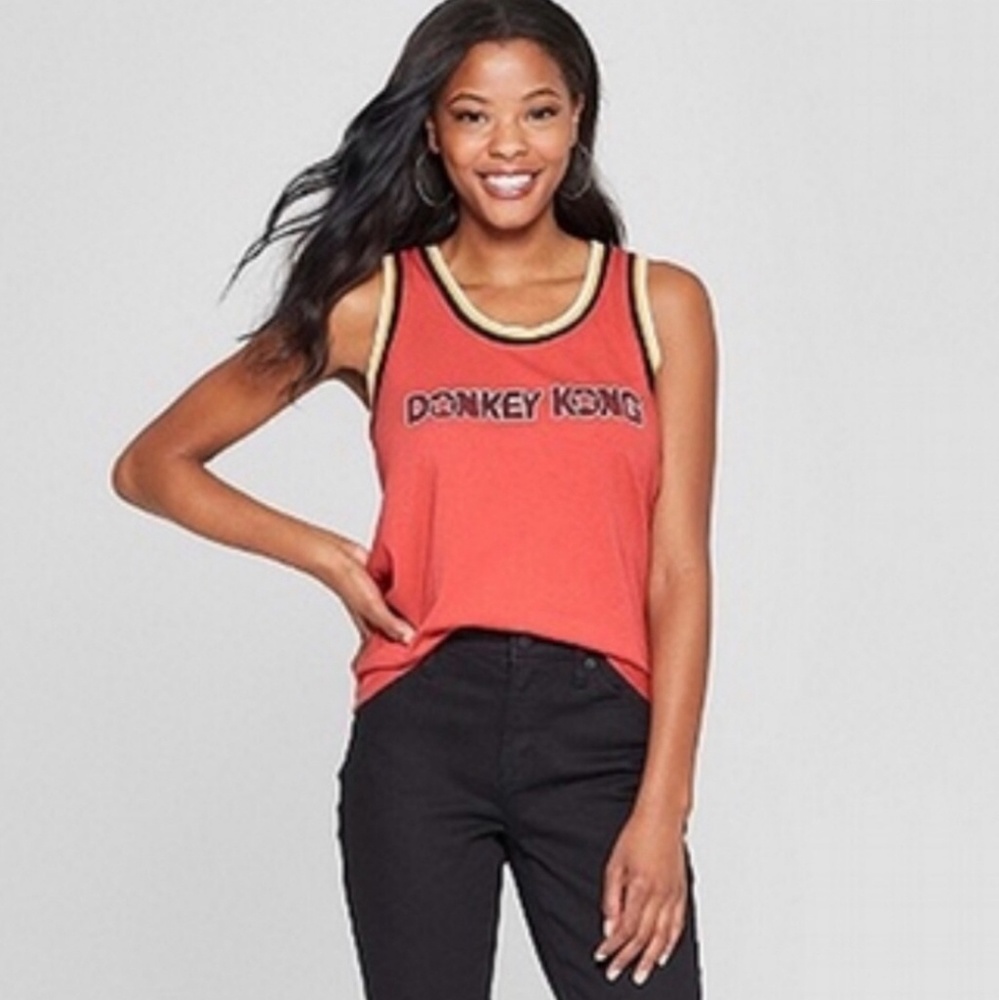 Junk Food Donkey Kong tank top